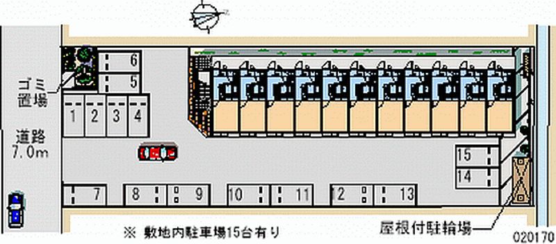 レオパレス白鳥 月極駐車場