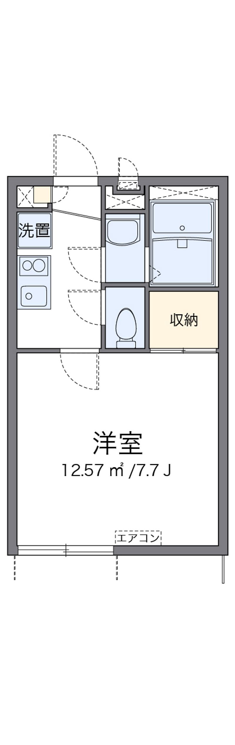 レオパレス幸 間取図