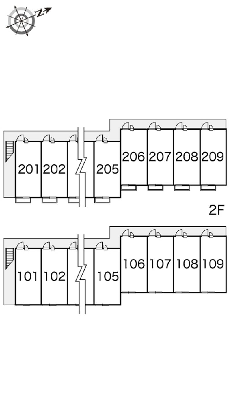 レオパレスサンテラー 間取り配置図
