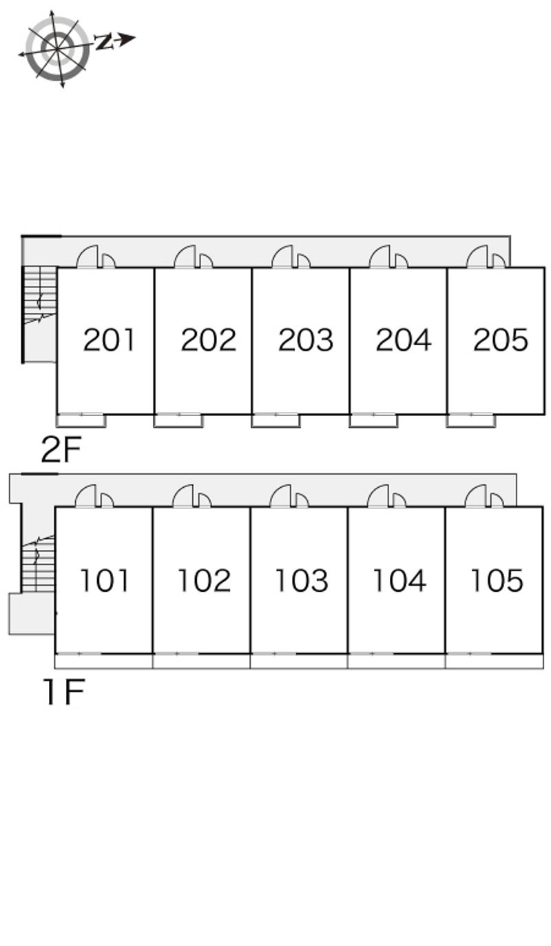 レオパレス向日葵 間取り配置図
