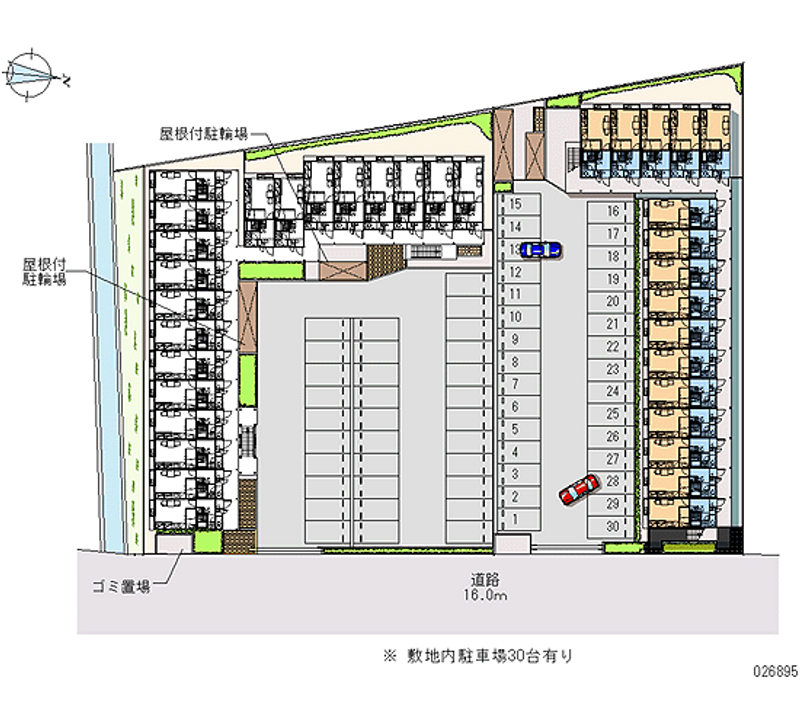 26895 Monthly parking lot