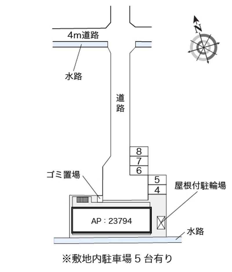 レオパレスＩＫＫＯ 配置図