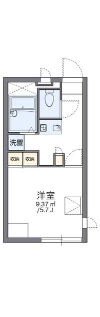 レオパレスメープル 間取り図