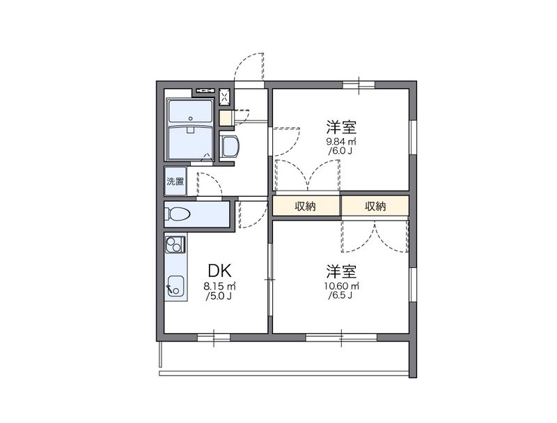 レオパレス西水元Ⅱ 間取図
