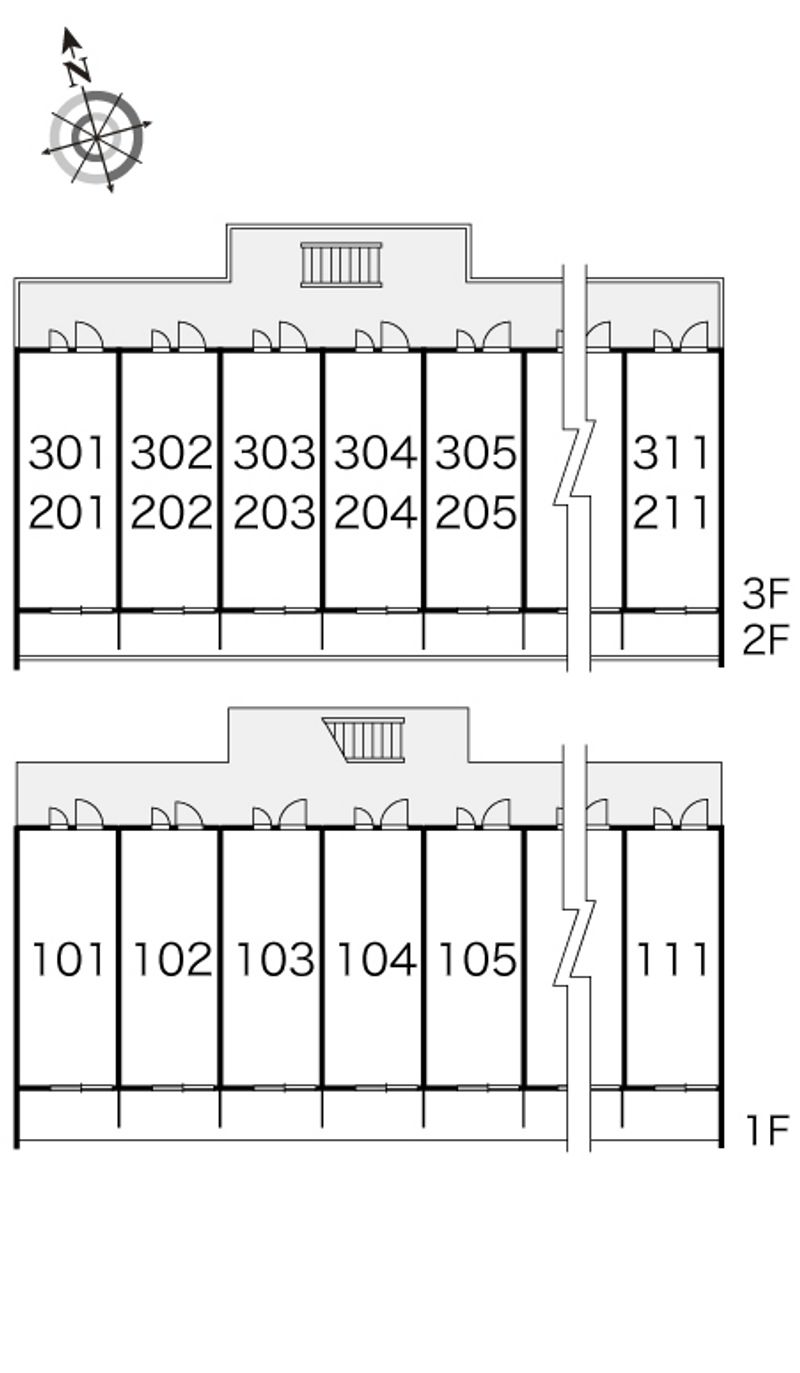レオパレスＷＡＫＯ　３　　 間取配置図