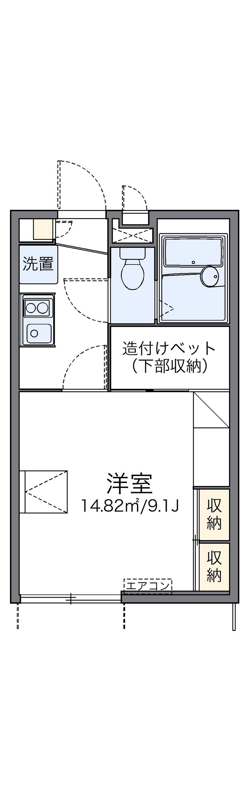 レオパレス星田Ⅱ 間取図