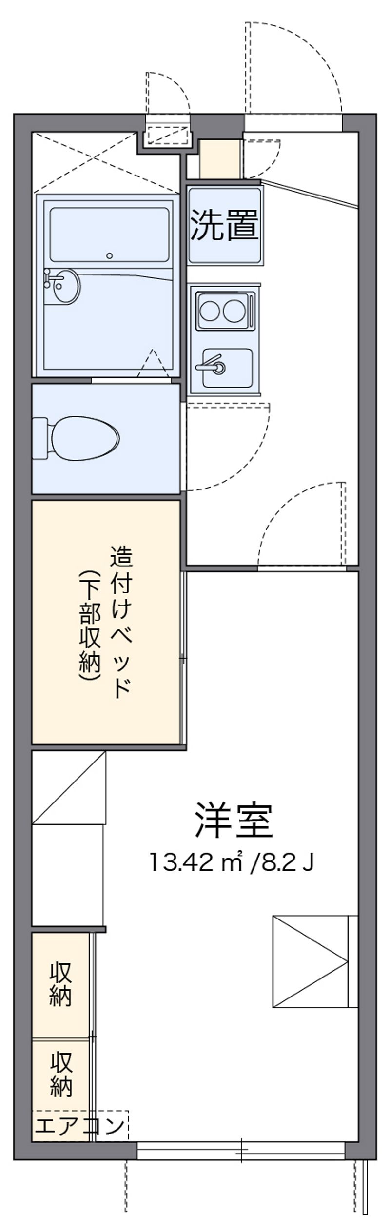 レオパレス大谷静岡大学前Ⅱ 間取図