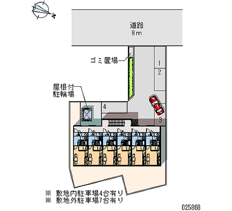 レオパレスルミエール 月極駐車場