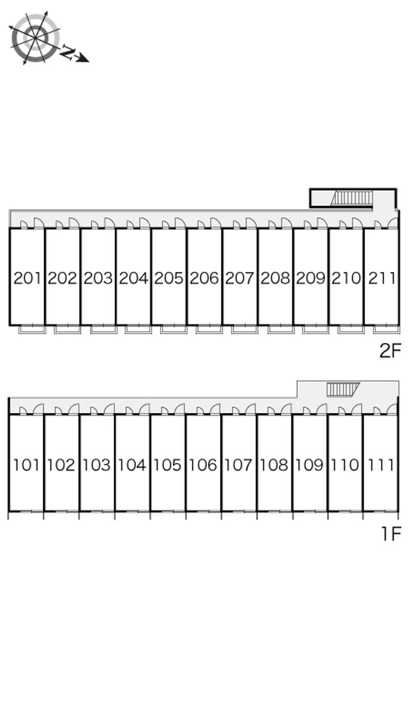 レオパレスフジ 間取配置図