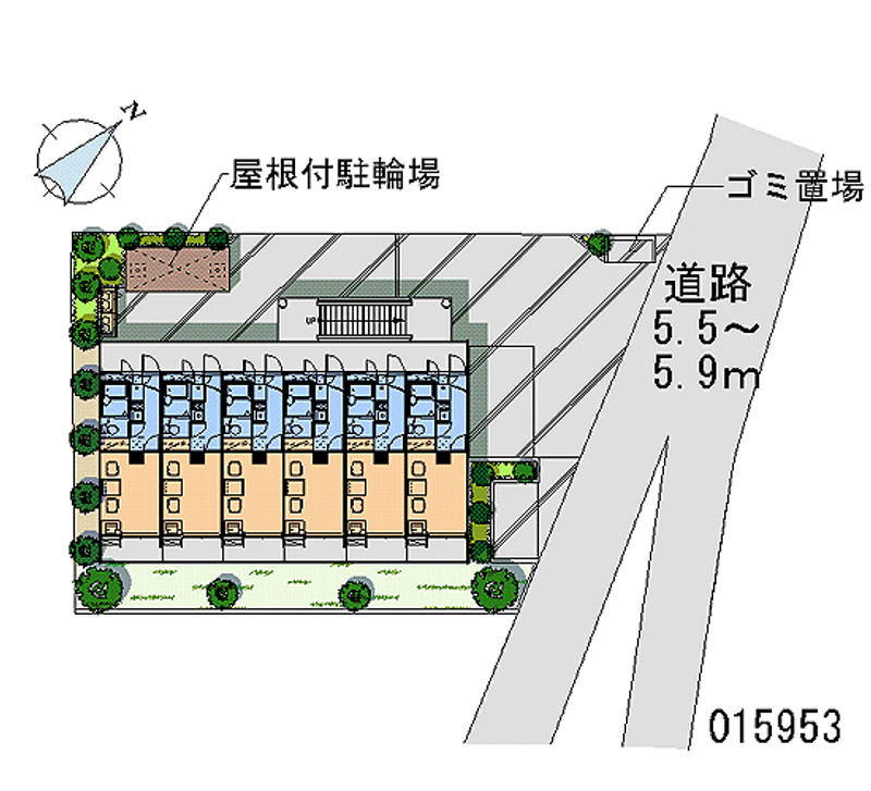 レオパレスクレールメゾンⅡ 区画図