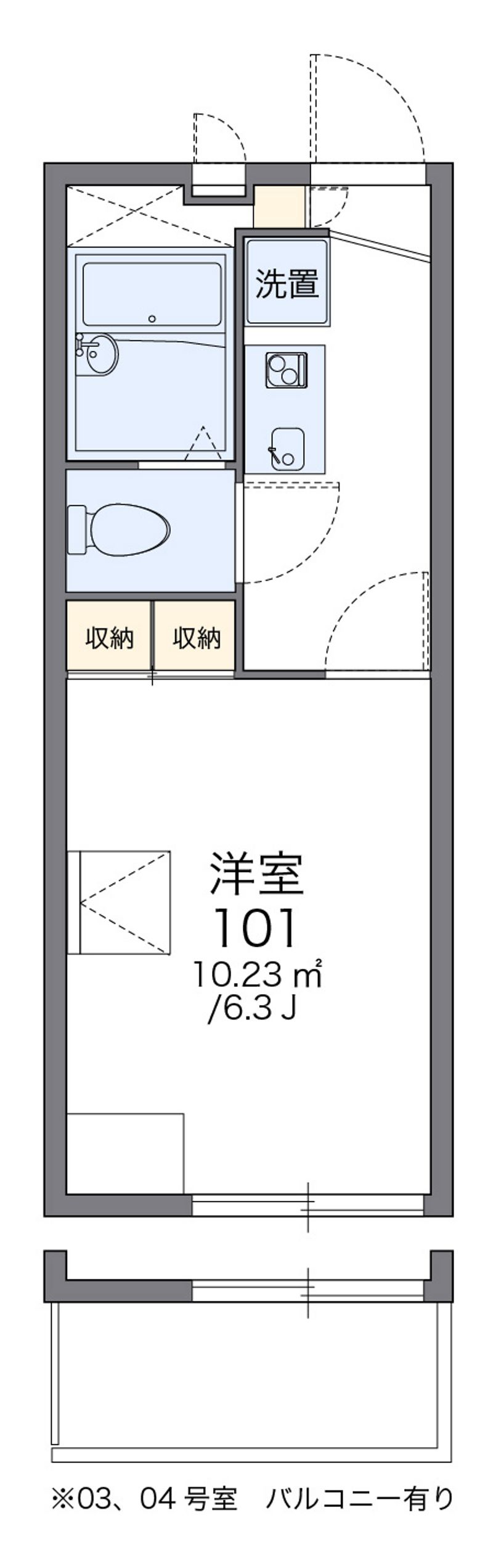レオパレスＲＥＶＵＥ 間取図