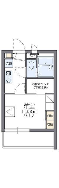 レオパレスベレオＭ 間取り図