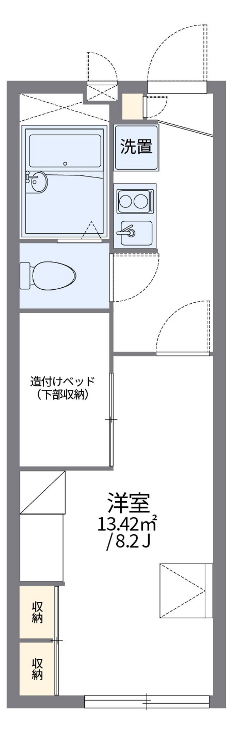 レオパレスサンライズ土屋 間取図
