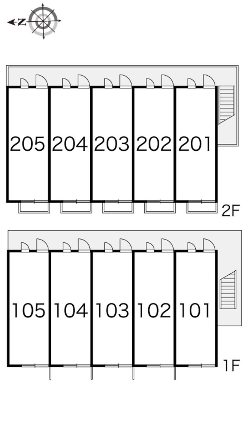レオパレスＹ・Ｈ２ 間取り配置図