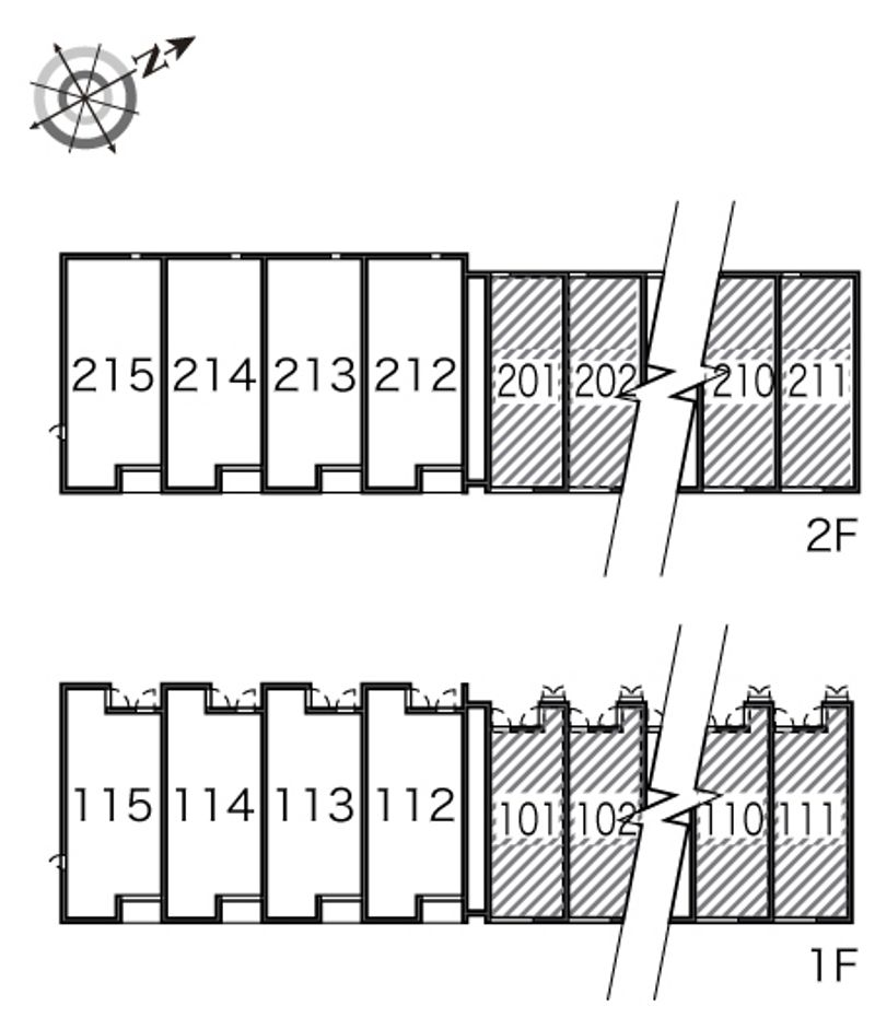 レオパレスグレイス 間取配置図