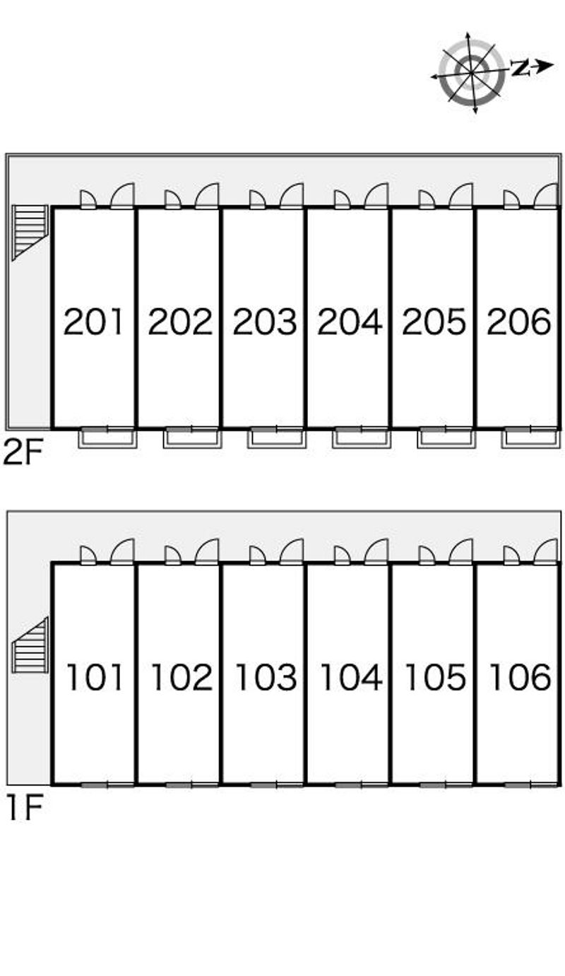 レオパレスアーク　Ｍ　Ｉ 間取配置図