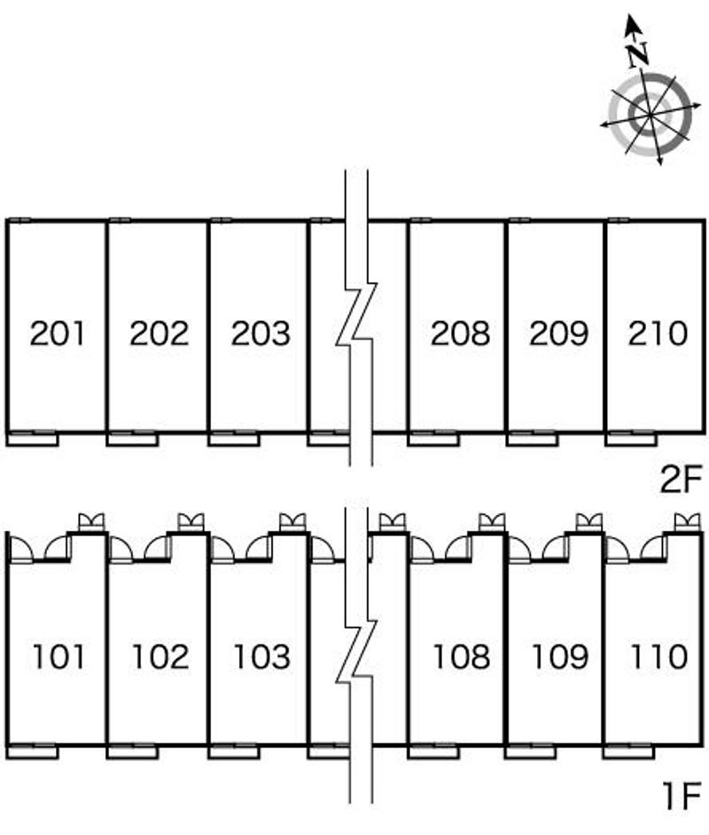 レオパレススターエンジェル 間取配置図