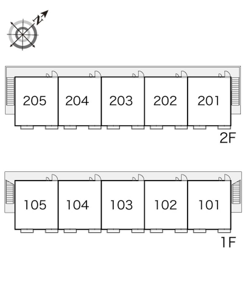 レオパレス椎ノ木台Ⅰ 間取配置図