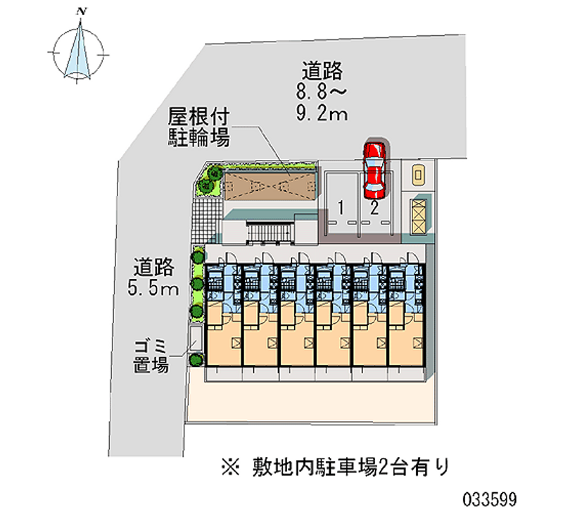 レオパレス笹口 区画図
