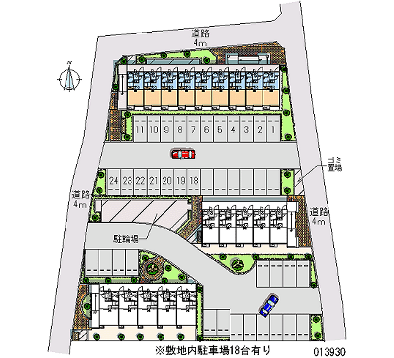 13930 Monthly parking lot