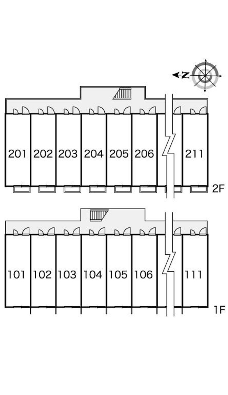 レオパレス大正 間取り配置図