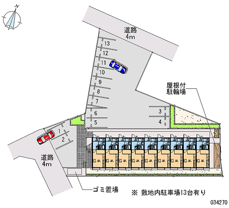 レオパレスコルサ 月極駐車場