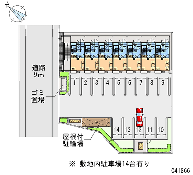 レオパレスセルリアン 月極駐車場