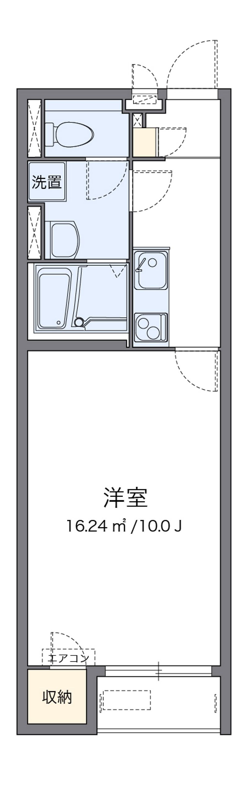 クレイノＭＡＫＩ 間取図
