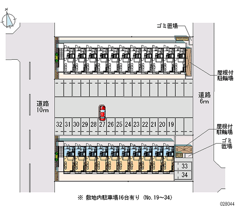 28044 bãi đậu xe hàng tháng