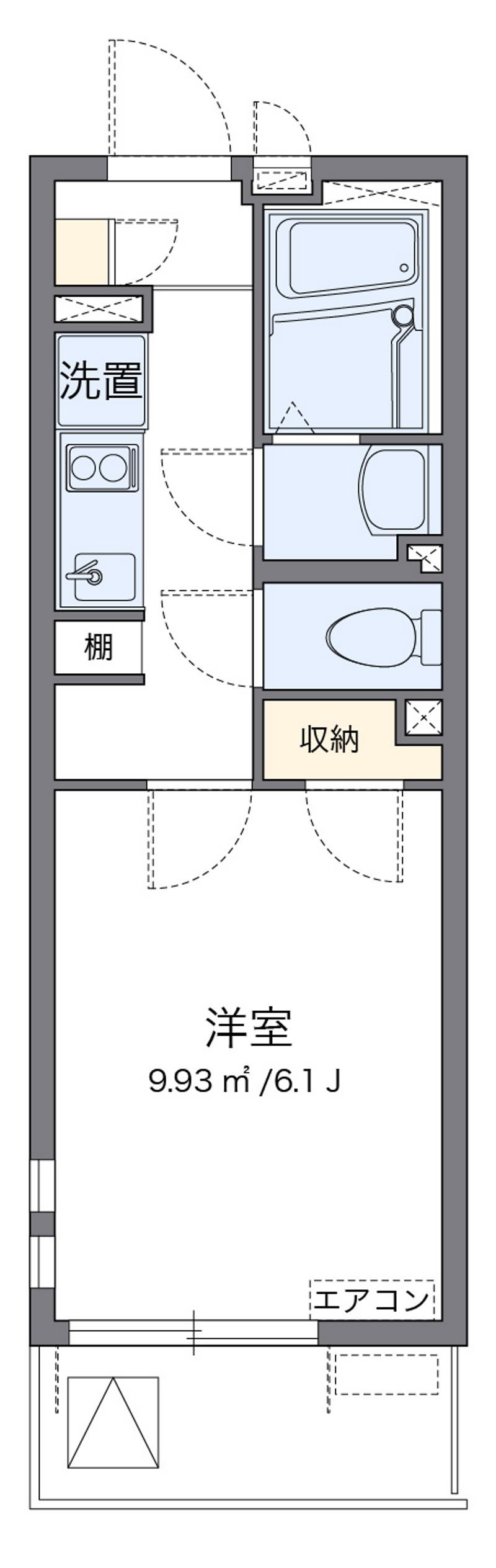 クレイノＮＩＳＨＩＫＩ 間取図