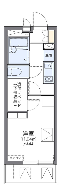 レオパレス青嶺 間取り図