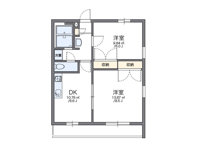 レオパレスＦＵＪＩ 間取図