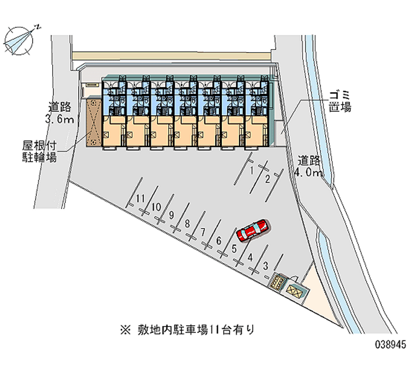 レオパレスエスケイティー 月極駐車場