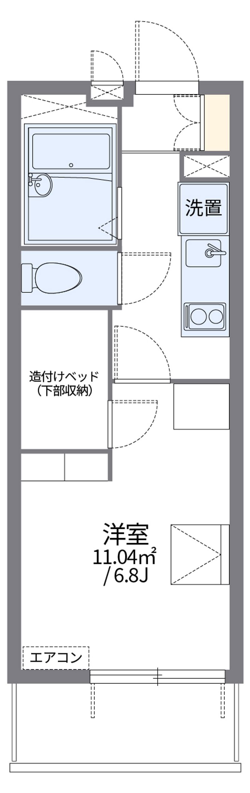 レオパレスＵ＆ＳⅡ 間取図