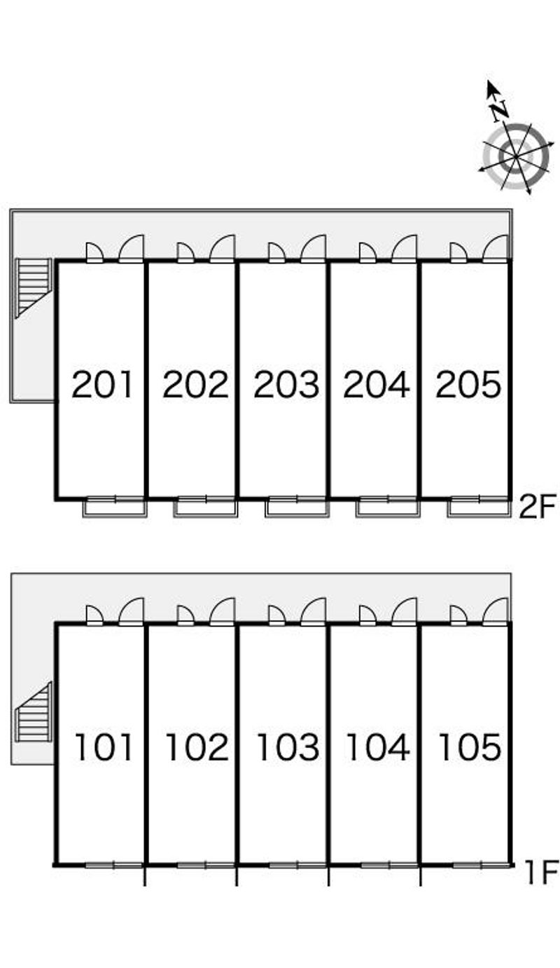 レオパレスオークス 間取り配置図