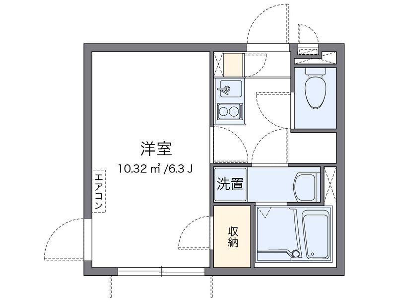 レオネクストルミネスⅠ 間取図