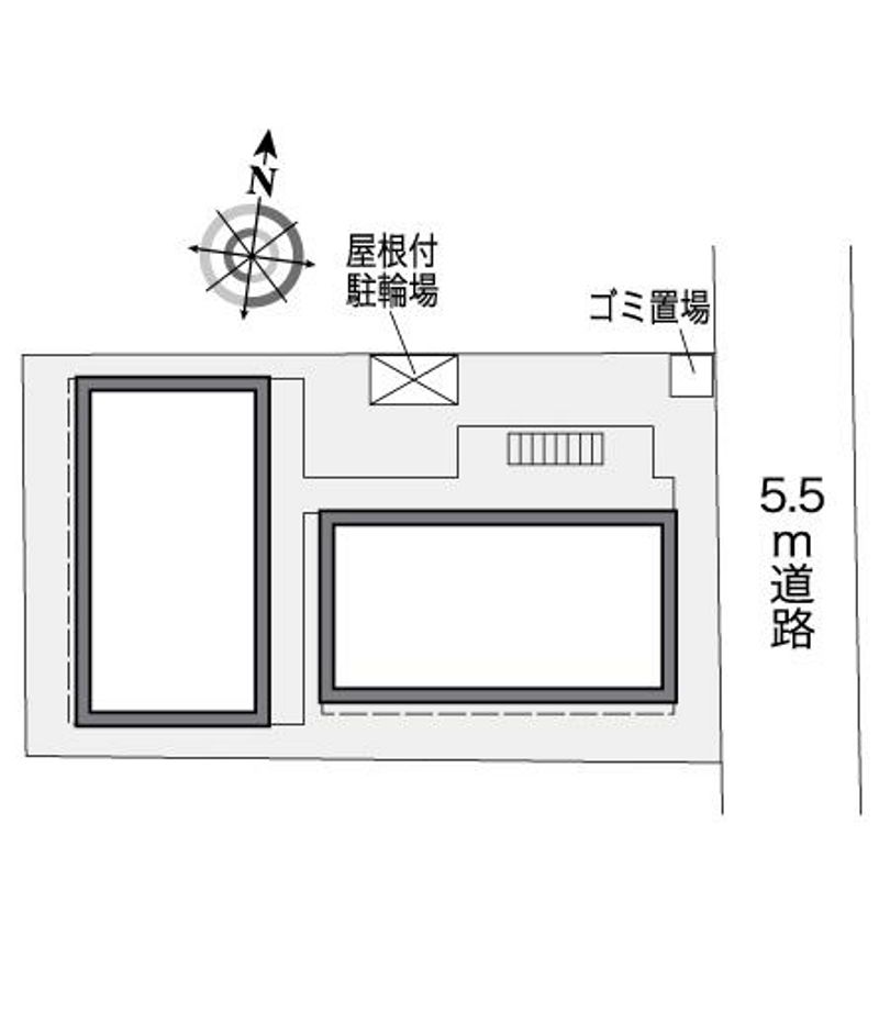 レオパレスリバーサイド 配置図
