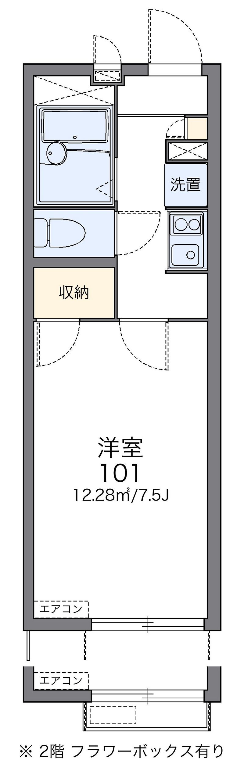 レオパレスピュアグリーンⅢ 間取図