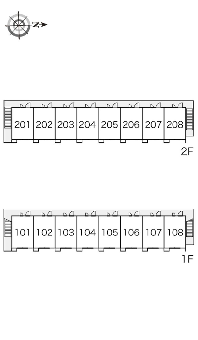 レオパレスニューケルビン５ 間取配置図