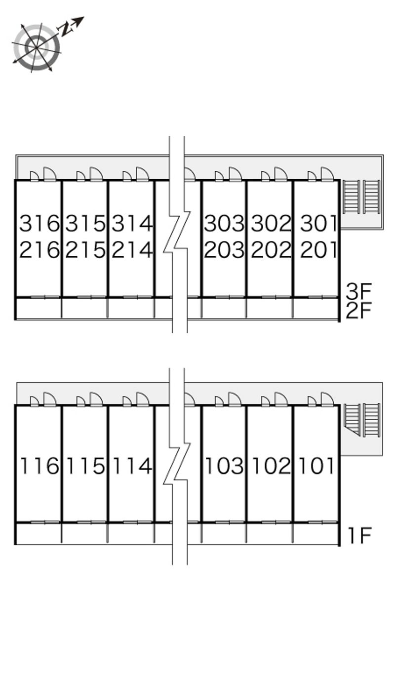 レオパレスＧｒａｃｅ 間取配置図