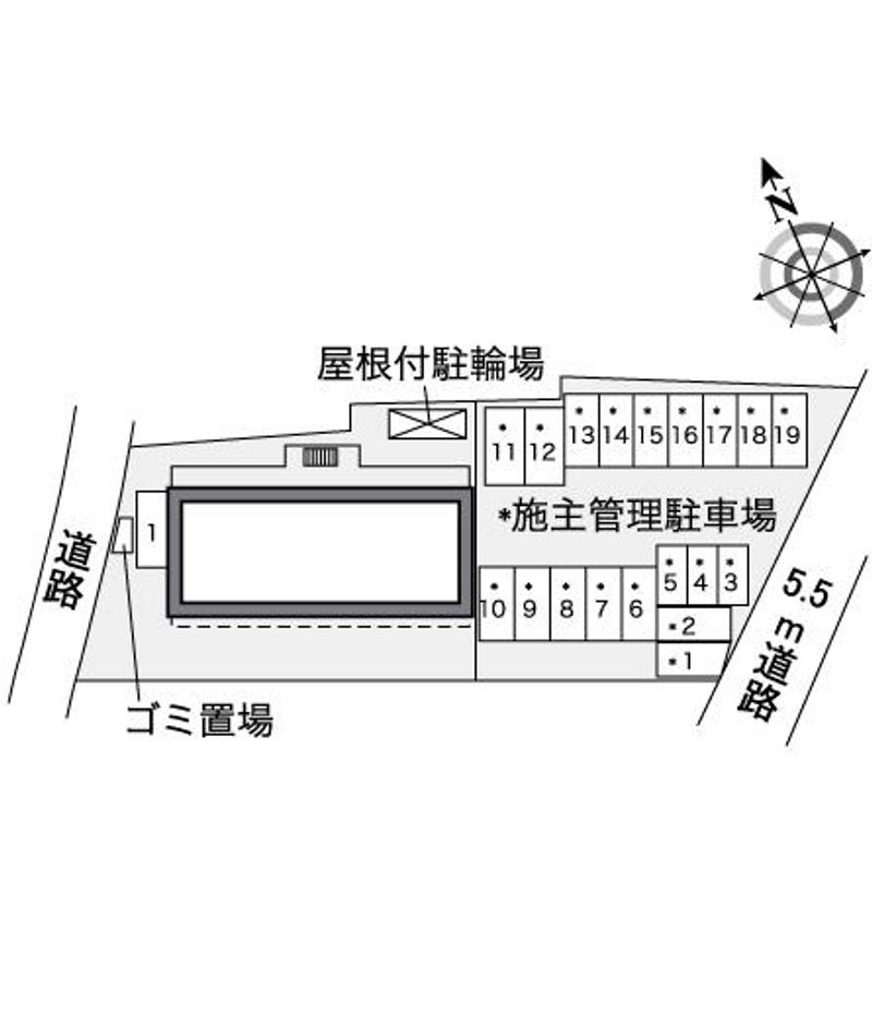 レオパレスシエスタ 配置図