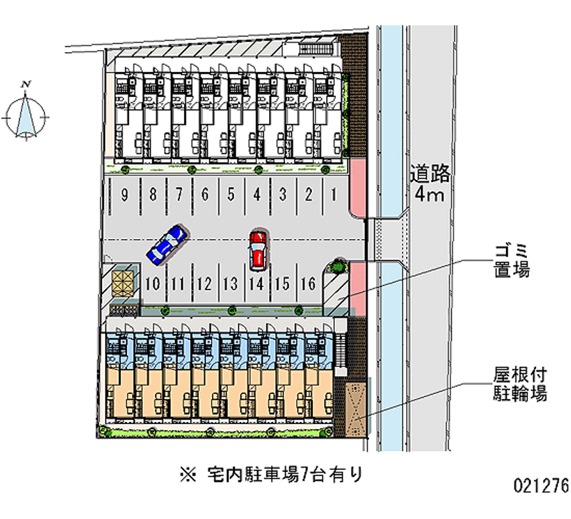 レオパレスウイング近藤Ⅲ 月極駐車場