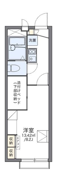 レオパレスサンバードＡ 間取り図