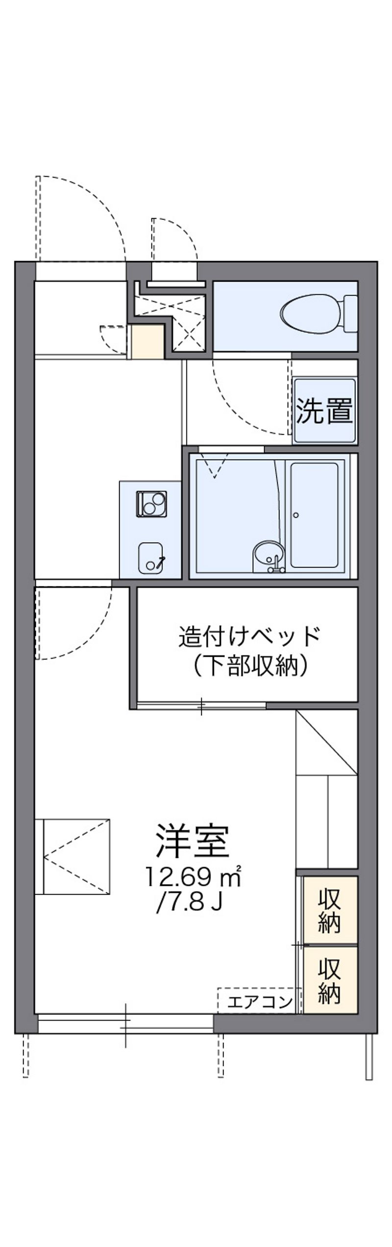 レオパレスＦ 間取図