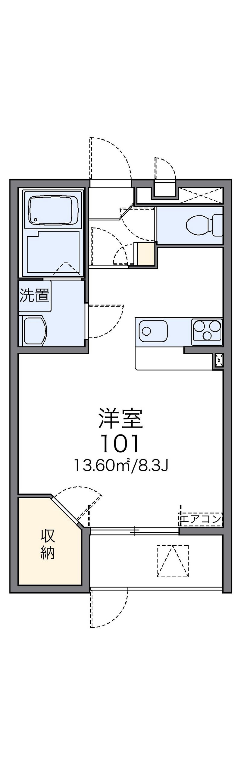レオネクストさちＣ 間取図