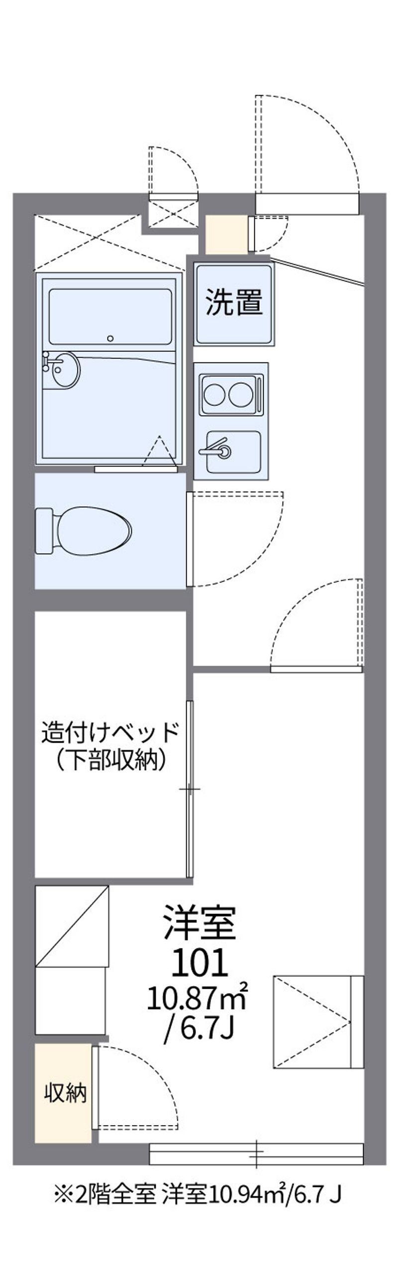 レオパレスイーストピア 間取図