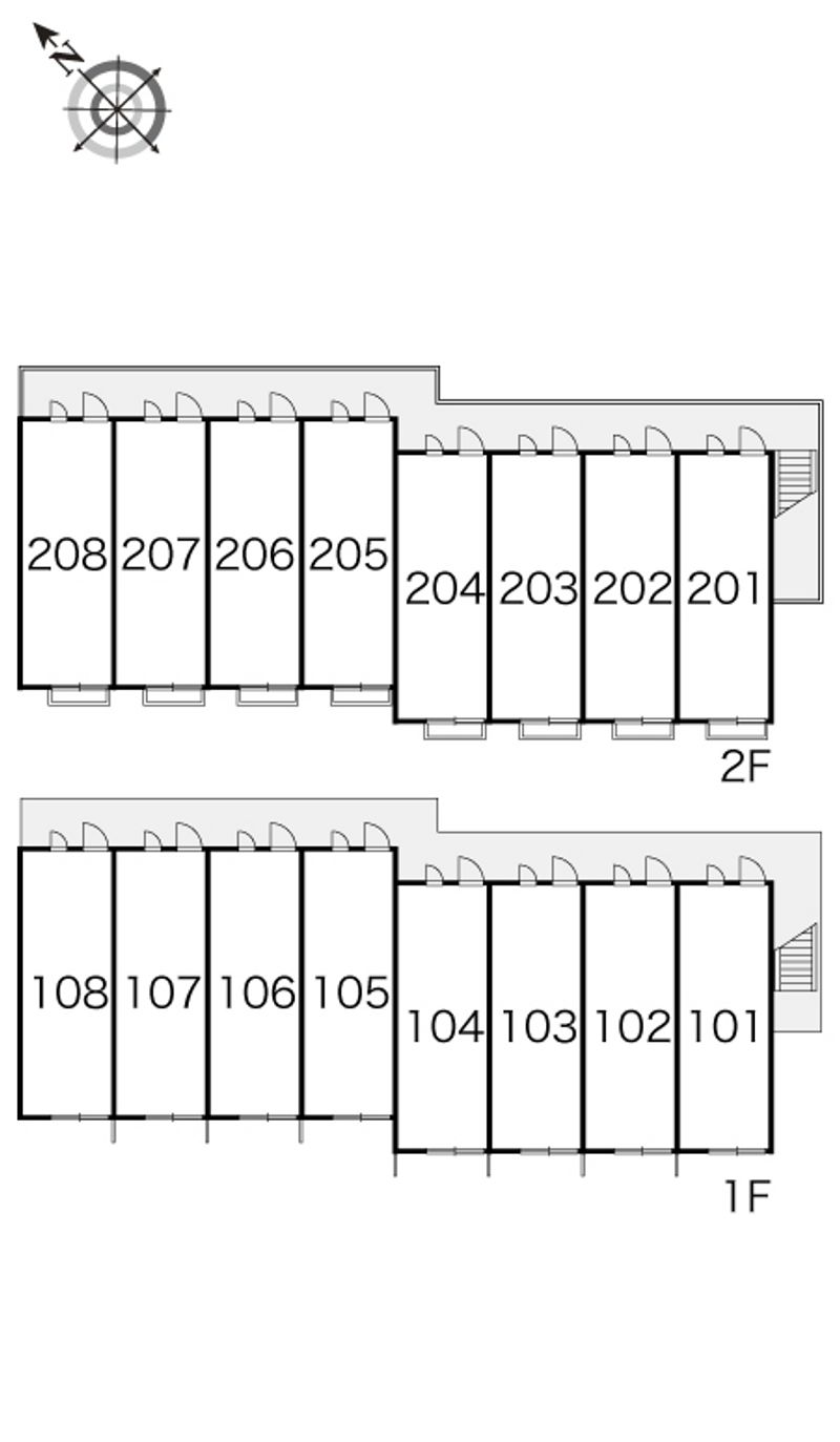 レオパレス天城 間取り配置図