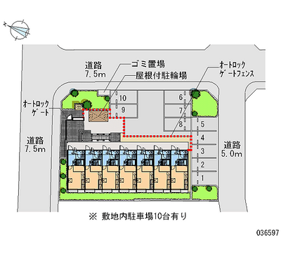 36597 Monthly parking lot