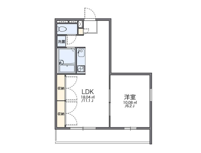 leopalace Himawari Nibankan 户型图