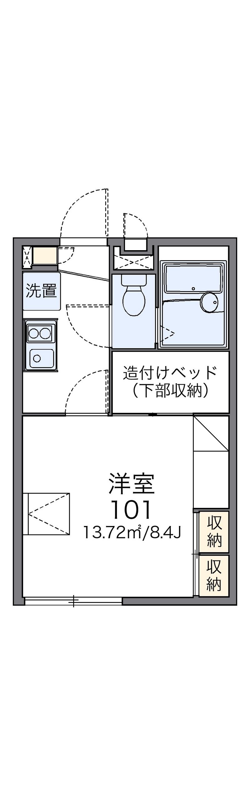 レオパレスＩ　Ｎ南仙台 間取図
